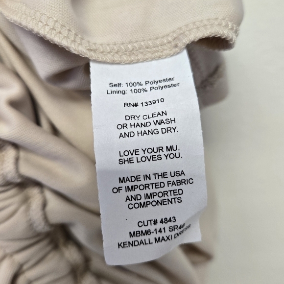 Show Me Your Mumu Kendall Maxi Dress Show Me the Ring Crisp L - Picture 10 of 12